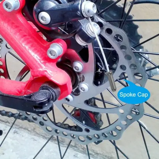 Unique Bargains Alloy Mountain Bicycle Wheel Replacement Accessories Bike Spoke Nipples 40 Pcs image {4}