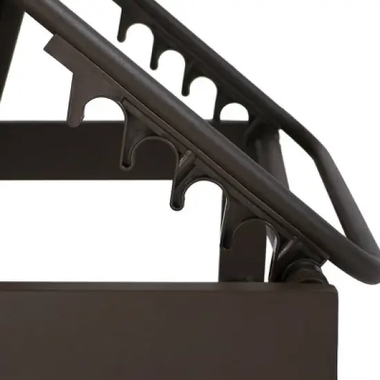 Outdoor Adjustable Chaise Aluminum Lounge Chair Brown - Crestlive Products: Patio Pool Furniture, Water-Resistant image {3}