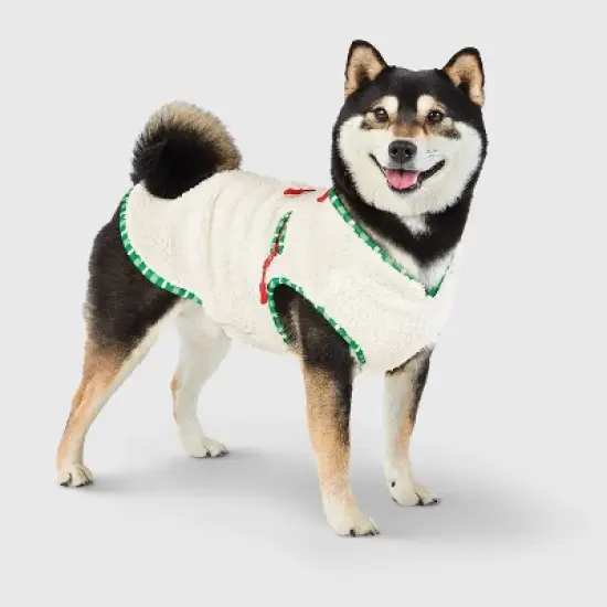 Gingerbread Playhouse Cat and Dog Fleece - Wondershop&trade; Cream image {5}