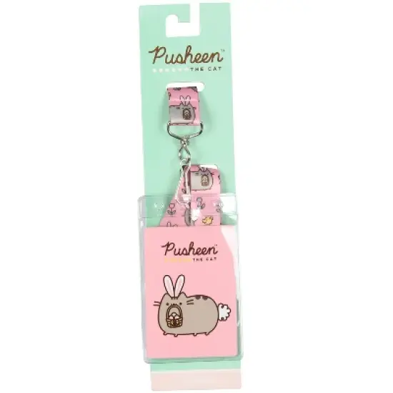 funure Fly Pusheen The Cat Easter Bunny Ears ID Badge Card Holder Strap Lanyard image {4}