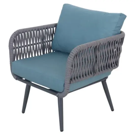 Northlight 4-Piece Caicos Outdoor Patio Conversation Set with Cushions image {4}