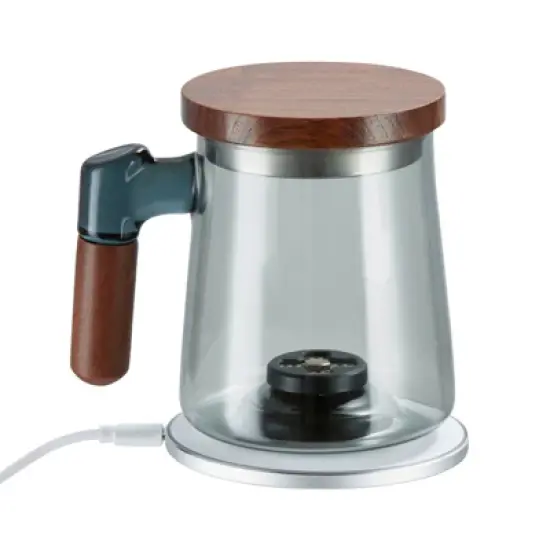 VEVOR Hydrogen Water Cup, 400 ml / 14.1 oz Hydrogen Generator, SPE Technology Portable Hydrogen Water Ionizer Machine with Wireless Charging Base image {8}