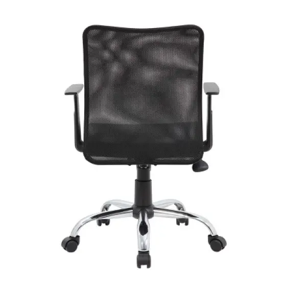Fixed Arm Budget Mesh Task Chair Black - Boss Office Products image {6}