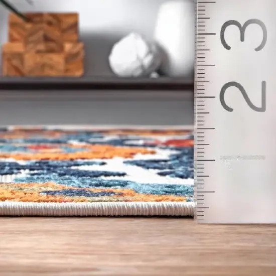 nuLOOM Indoor/Outdoor Transitional Aurora Patio Area Rug image {4}