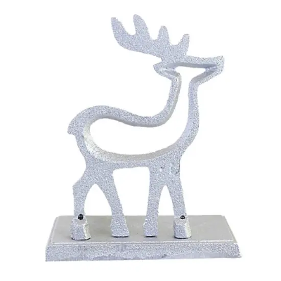 Christmas 6.5 Inch Cast Iron Silver Stocking Holder Stocking Holder , Mantle Silver (1PC) image {1}