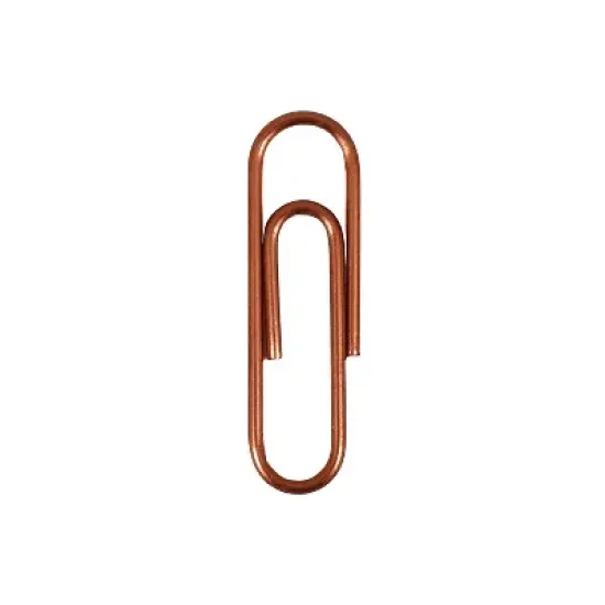 JAM Paper Colored Standard Paper Clips Small 1 Inch Rose Gold Paperclips 21832057B image {2}