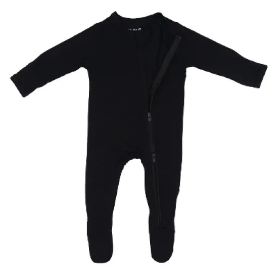 Kyte Baby Zippered Footie in Midnight image {4}