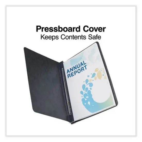 Universal Two-Piece Prong Fastener Pressboard Report Cover - 8.5" x 11" - Black image {1}