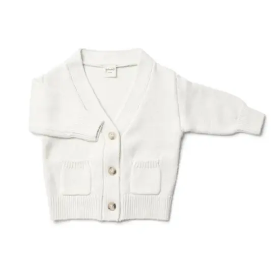 Goumikids Organic Cotton Knit Button-Up Cardigan image {8}