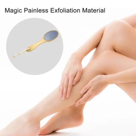Unique Bargains Hair Eraser for Women and Men Hair Removal Tool for Arms Legs Painless Exfoliation Yellow 21x6x0.9cm 1 Pcs image {2}