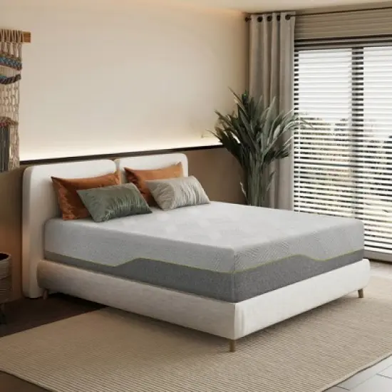 Ego 14" Medium Green Tea Adaptive Memory Foam Mattress image {1}