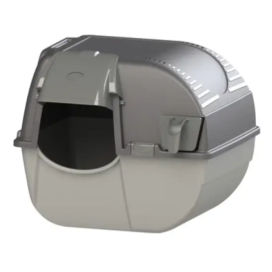 Omega Paw Elite Roll 'N Clean Self Cleaning Litter Box with Integrated Litter Step and Unique Sifting Grill image {5}