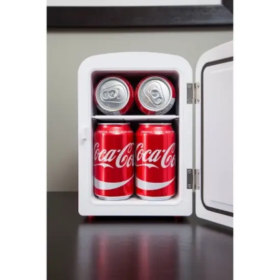Coca-Cola Polar Bear 4L Cooler/Warmer 12V DC 110V AC Mini Fridge - Red image {3}
