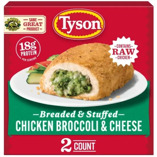 Tyson Stuffed Chicken Entr&eacute;e Broccoli and Cheese Boneless - Frozen - 10oz image {7}