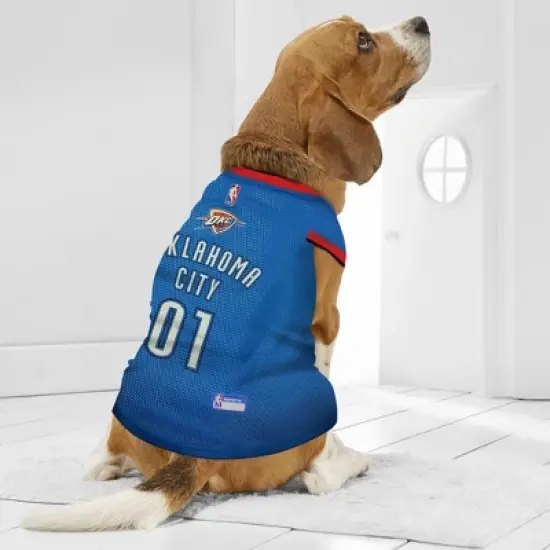 NBA Oklahoma City Thunder Pets Basketball Mesh Jersey image {2}
