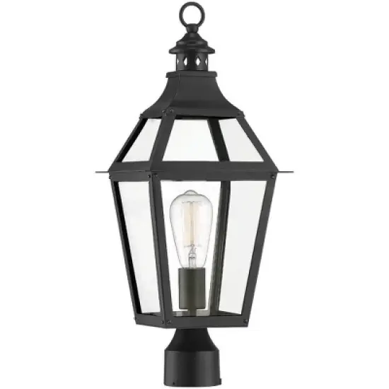 Savoy House Jackson 1 - Light Post Light in  Black/Gold image {4}
