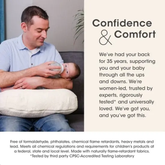 Boppy Luxe Nursing Pillow - Oat Boucle image {4}