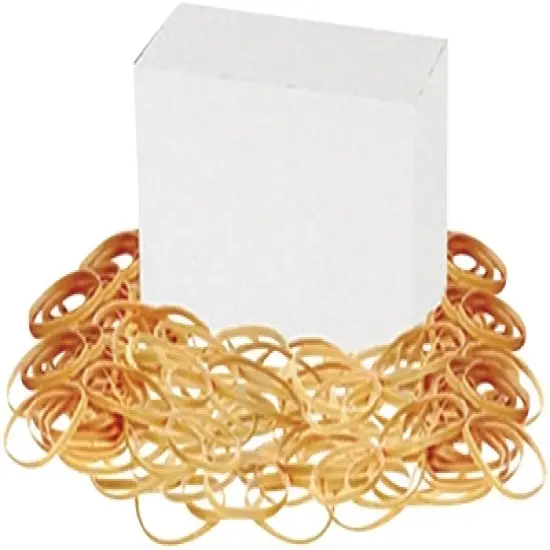 Alliance Latex-Free Rubber Band, No 33, 3-1/2 L x 1/8 W in, 1 lb Box, Crepe image {1}