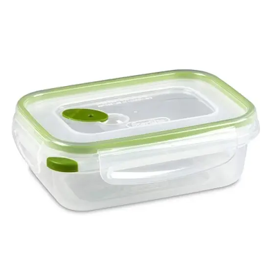 Sterilite 3.1 Cup Rectangle Ultra-Seal Food Storage Container, Green image {6}