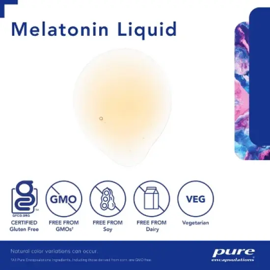 Pure Encapsulations Melatonin Liquid - Hypoallergenic Supplement Supports The Body's Natural Sleep Cycle - 1 fl. oz. image {2}