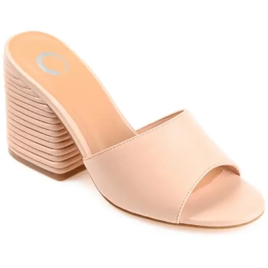 Journee Collection Womens Leslee Tru Comfort Foam Layered Block Heel Sandals image {11}
