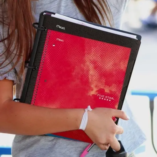 Five Star Active Subject Notebook 80ct Red image {7}