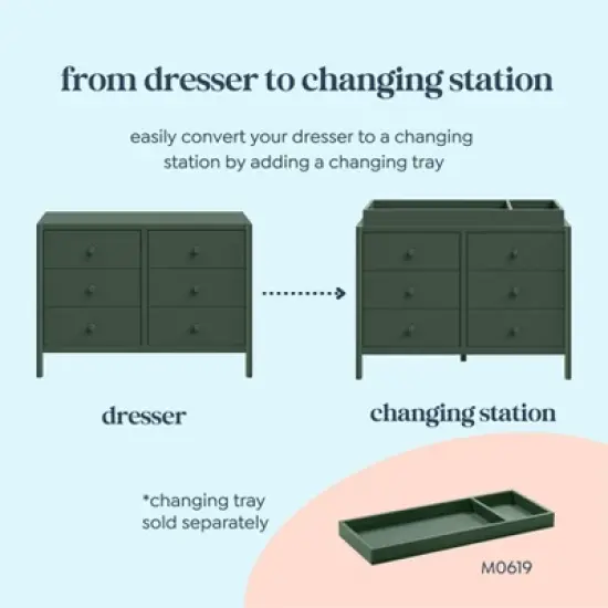 DaVinci Birdie 6-Drawer Dresser image {3}