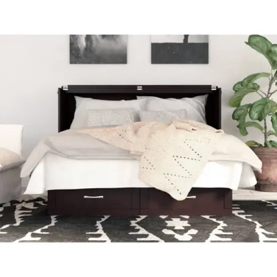 Queen Monroe Murphy Bed Chest USB Turbo Charger - AFI image {6}