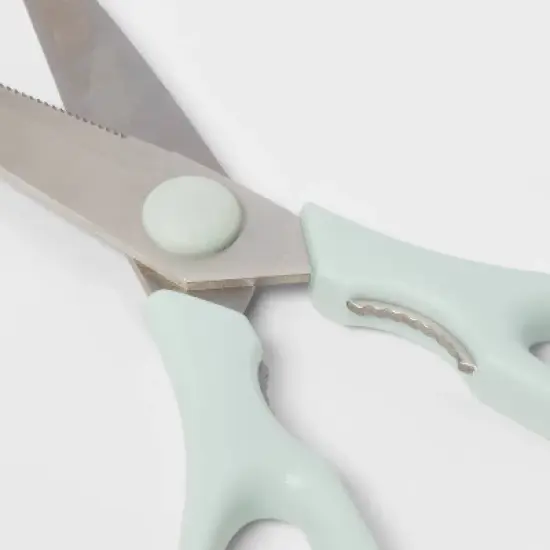 Kitchen Shears Mint Green - Room Essentials&trade;: Stainless Steel Blade, Hand Wash, 3" Blade, ABS Handle, Kitchen Scissors image {2}