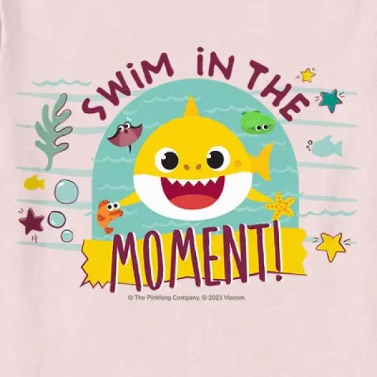 Toddler's Baby Shark Swim in the Moment T-Shirt image {1}