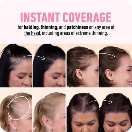 BOLDIFY Root Touch Up Powder with Brush, Covers Thinning Hair & Grays, Water-Resistant image {2}