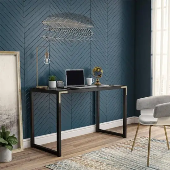 Bel Air Writing Desk Black - Cosmoliving By Cosmopolitan image {1}
