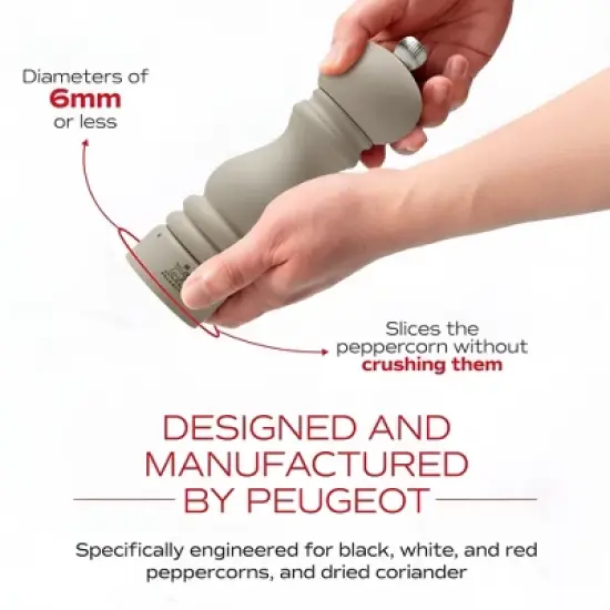 Peugeot Paris u'Select Pepper Mill, 7 Inch, Matte Black image {3}