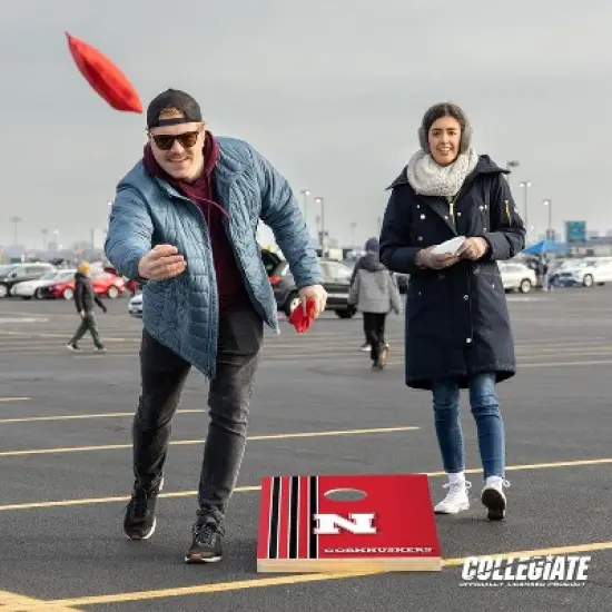 NCAA Nebraska Cornhuskers 2'x3' Wood Cornhole Set image {6}