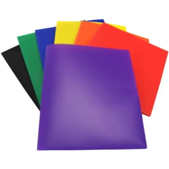 FOLDER SCHOOL SMART TWO-POCKET HEAVYWEIGHT POLY image {3}