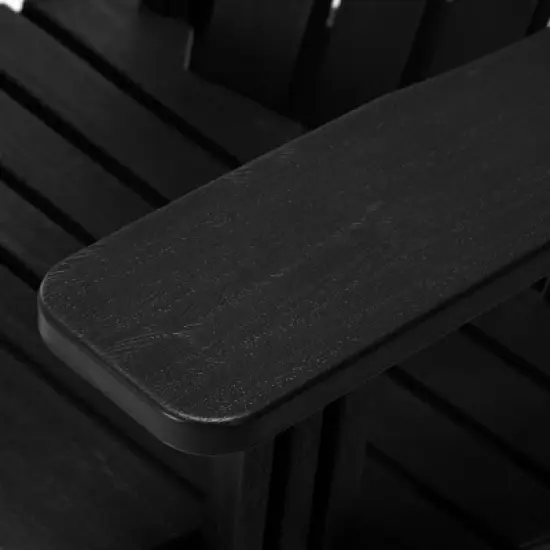 WestinTrends Azura 3-Piece HDPE Plastic Adirondack Patio Chairs With 18" Square Side Table Set image {10}