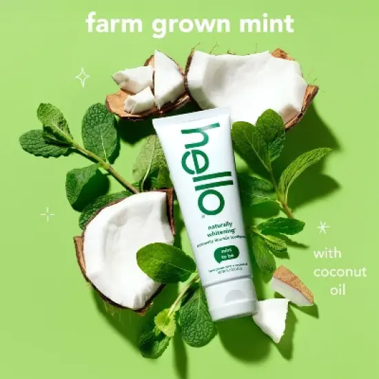 hello Naturally Whitening Fluoride, SLS-Free and Vegan Toothpaste - 4.7oz image {4}