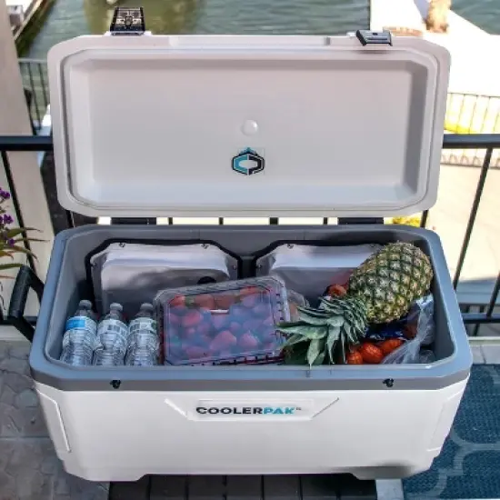 CoolerPak 15lb Block Ice Pack for Coolers - Refillable, Reusable, Foldable, Durable | Fill with Water, Freeze, & Use | Potable, Drink Melted Ice Water image {2}