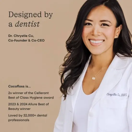 Cocolab Cocofloss Woven Expanding Dental Floss Refill - Young Coconut - 33yd/2pk image {5}