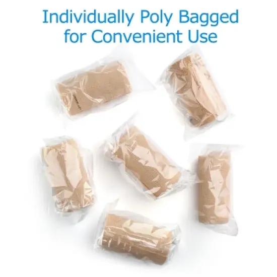 LotFancy 6 Pack Self Adhesive Bandage Wraps, 4 in x 5 Yards Medical Tape image {6}