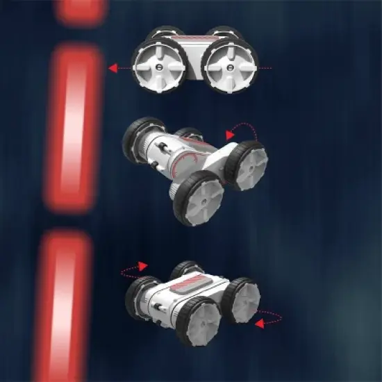 Sharper Image RC Thunder Twist Rally Stunt Car: Battery-Powered Remote Control Vehicle, Plastic, 2-Piece Set image {2}