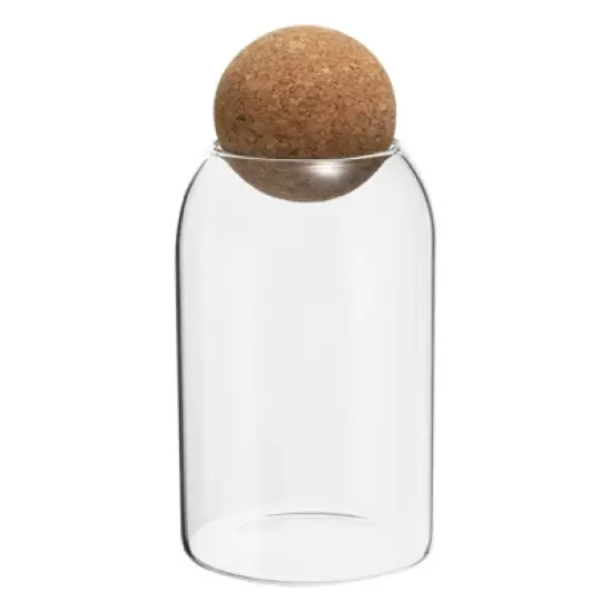 Unique Bargains Kitchen Food Glass Storage Container with Ball Cork image {5}