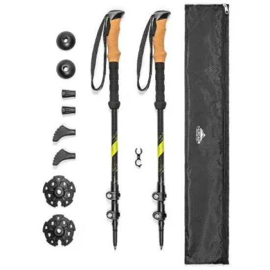 Cascade Mountain Tech Carbon Fiber Quick Lock Trekking Poles  image {6}