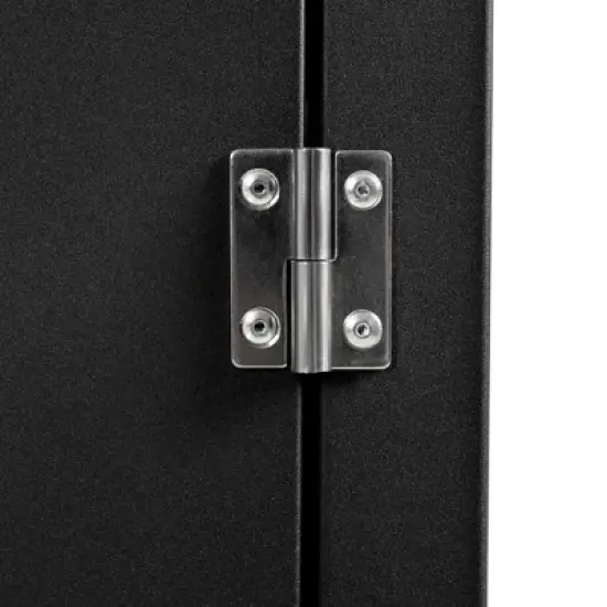 Whisen Versatile Outdoor Cabinet with Folding & Expandable Work Surfaces - Black image {13}