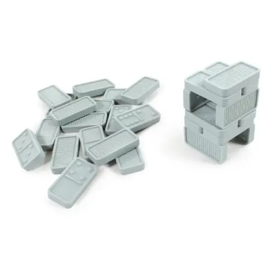 Hudson Baby Infant and Toddler Silicone Dominoes, Blue, One Size image {1}