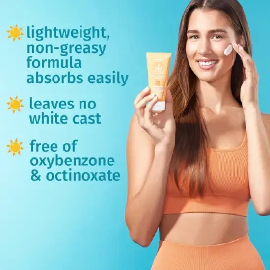 Hempz Sweet Pineapple & Honey Melon Face Herbal Sunscreen - SPF50 - 3 fl oz image {2}