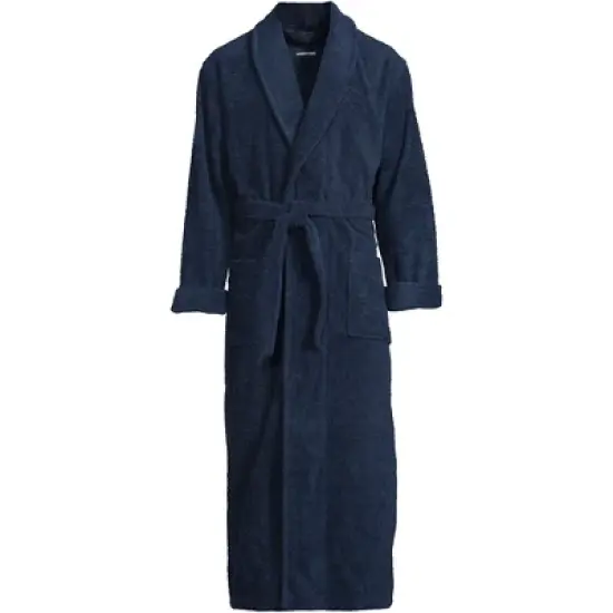 Lands' End Men's Full Length Turkish Terry Robe image {2}