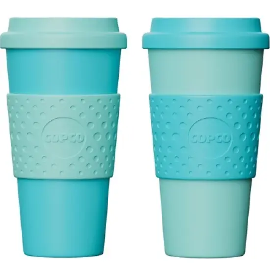 Copco Acadia To Go Mug Set of 2, 16 Ounce Reusable Coffee Cups with Lids, Durable & BPA-Free, Travel Mugs Double-Wall Insulation image {8}