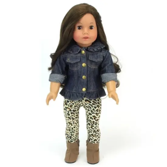 Sophia&rsquo;s Jean Jacket, Leggings, and Boots Set for 18" Dolls image {2}