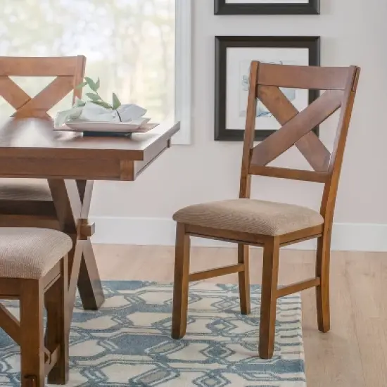 6pc Jackson Extendable Dining Table Set Hazelnut - Powell Company image {15}
